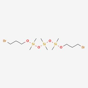 molecular formula C12H30Br2O4Si3 B12530489 1,5-Bis(3-bromopropoxy)-1,1,3,3,5,5-hexamethyltrisiloxane CAS No. 663231-81-0