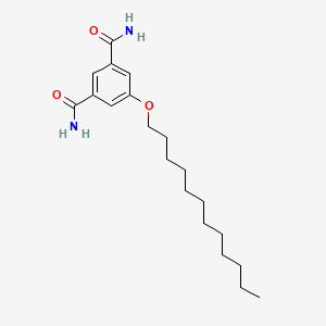 molecular formula C20H32N2O3 B12530545 5-Dodecoxybenzene-1,3-dicarboxamide 