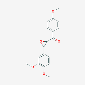 molecular formula C18H18O5 B12530556 Methanone, [3-(3,4-dimethoxyphenyl)oxiranyl](4-methoxyphenyl)- CAS No. 861881-87-0