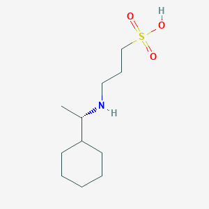 molecular formula C11H23NO3S B12530568 3-{[(1S)-1-Cyclohexylethyl]amino}propane-1-sulfonic acid CAS No. 819863-23-5