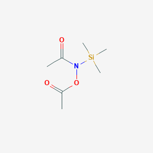 molecular formula C7H15NO3Si B12530569 N-Acetoxy-N-(trimethylsilyl)acetamide 
