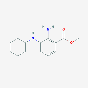 molecular formula C14H20N2O2 B12530585 Methyl 2-amino-3-(cyclohexylamino)benzoate CAS No. 669070-81-9