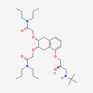 2-[[(2R,3S)-5-[(2R)-3-(tert-butylamino)-2-hydroxypropoxy]-3-[2-(dipropylamino)-2-oxoethoxy]-1,2,3,4-tetrahydronaphthalen-2-yl]oxy]-N,N-dipropylacetamide