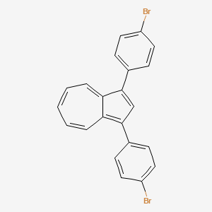 molecular formula C22H14Br2 B12530618 1,3-Bis(4-bromophenyl)azulene CAS No. 862421-94-1