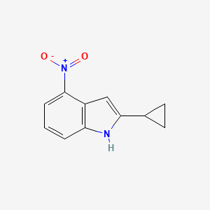 molecular formula C11H10N2O2 B12530626 2-Cyclopropyl-4-nitro-1H-indole CAS No. 663177-70-6