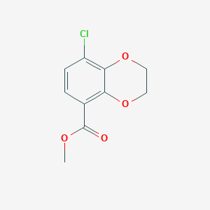 molecular formula C10H9ClO4 B12530656 Methyl 8-chloro-2,3-dihydro-1,4-benzodioxine-5-carboxylate CAS No. 819801-65-5