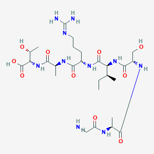 molecular formula C27H50N10O10 B12530658 Glycyl-L-alanyl-L-seryl-L-isoleucyl-N~5~-(diaminomethylidene)-L-ornithyl-L-alanyl-L-threonine CAS No. 701915-28-8