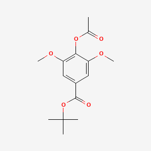 molecular formula C15H20O6 B12530663 tert-Butyl 4-(acetyloxy)-3,5-dimethoxybenzoate CAS No. 866082-46-4