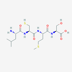 molecular formula C17H32N4O6S2 B12530675 L-Leucyl-L-cysteinyl-L-methionyl-L-serine CAS No. 798540-60-0