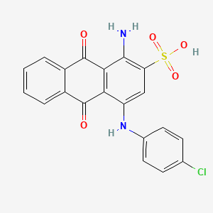 1-Amino-4-(4-chloroanilino)-9,10-dioxo-2-anthracenesulfonic acid