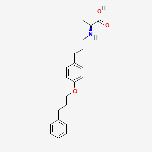 molecular formula C21H27NO3 B12530712 N-{3-[4-(3-Phenylpropoxy)phenyl]propyl}-L-alanine CAS No. 847578-92-1