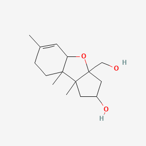 6-(Hydroxymethyl)-1,2,10-trimethyl-7-oxatricyclo[6.4.0.0^{2,6}]dodec-9-en-4-ol