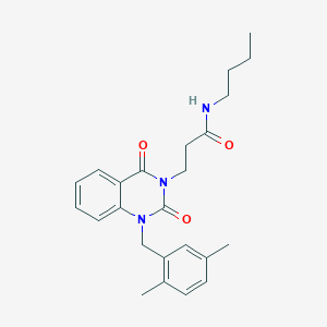 N-butyl-3-[1-[(2,5-dimethylphenyl)methyl]-2,4-dioxo-3-quinazolinyl]propanamide