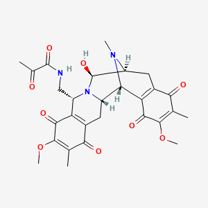 N-[[(1R,2S,10R,12S,13S)-12-hydroxy-7,18-dimethoxy-6,17,21-trimethyl-5,8,16,19-tetraoxo-11,21-diazapentacyclo[11.7.1.02,11.04,9.015,20]henicosa-4(9),6,15(20),17-tetraen-10-yl]methyl]-2-oxopropanamide