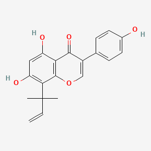 molecular formula C20H18O5 B1253078 8-(1,1-Dimethylallyl)genistein 