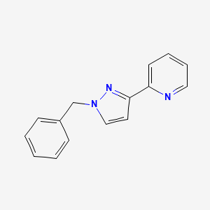 molecular formula C15H13N3 B12530783 2-(1-Benzyl-1H-pyrazol-3-yl)pyridine CAS No. 695215-36-2