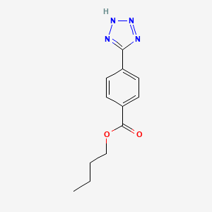 molecular formula C12H14N4O2 B12530797 butyl 4-(2H-tetrazol-5-yl)benzoate CAS No. 651769-10-7