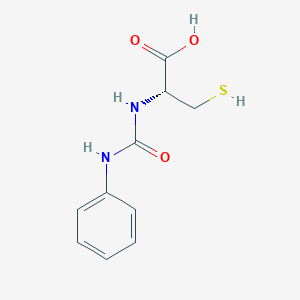 molecular formula C10H12N2O3S B12530804 N-(Phenylcarbamoyl)-L-cysteine CAS No. 827612-85-1