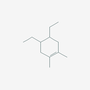 molecular formula C12H22 B12530808 Cyclohexene, 4,5-diethyl-1,2-dimethyl- CAS No. 651733-59-4