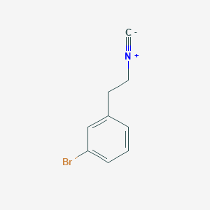 molecular formula C9H8BrN B12530919 1-Bromo-3-(2-isocyanoethyl)benzene 