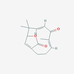 molecular formula C15H18O3 B1253094 Asteriscunolide D 