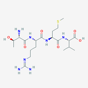 molecular formula C20H39N7O6S B12530979 L-Threonyl-N~5~-(diaminomethylidene)-L-ornithyl-L-methionyl-L-valine CAS No. 798540-78-0
