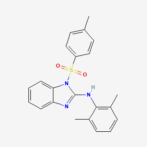 molecular formula C22H21N3O2S B12531009 N-(2,6-Dimethylphenyl)-1-tosyl-1H-benzo[d]imidazol-2-amine 