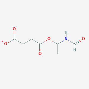 molecular formula C7H10NO5- B12531041 4-(1-Formamidoethoxy)-4-oxobutanoate CAS No. 840488-62-2