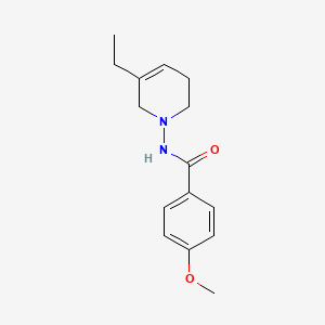 molecular formula C15H20N2O2 B12531047 N-(5-Ethyl-3,6-dihydro-1(2H)-pyridinyl)-4-methoxybenzamide CAS No. 678969-39-6