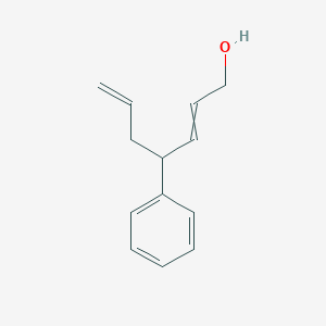 molecular formula C13H16O B12531057 4-Phenylhepta-2,6-dien-1-ol CAS No. 819883-98-2