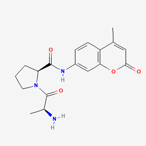 molecular formula C18H21N3O4 B12531119 L-Alanyl-N-(4-methyl-2-oxo-2H-1-benzopyran-7-yl)-L-prolinamide CAS No. 658058-21-0