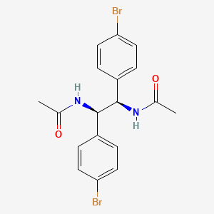 molecular formula C18H18Br2N2O2 B12531225 N,N'-[(1R,2R)-1,2-Bis(4-bromophenyl)ethane-1,2-diyl]diacetamide CAS No. 820231-62-7