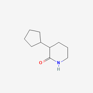 molecular formula C10H17NO B12531307 3-Cyclopentylpiperidin-2-one CAS No. 660407-17-0