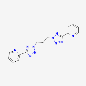molecular formula C15H14N10 B12531341 Pyridine, 2,2'-[1,3-propanediylbis(2H-tetrazole-2,5-diyl)]bis- CAS No. 676319-04-3