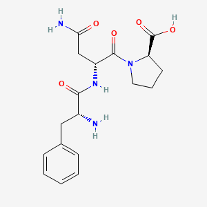 molecular formula C18H24N4O5 B12531344 D-Phenylalanyl-D-asparaginyl-D-proline CAS No. 821776-16-3