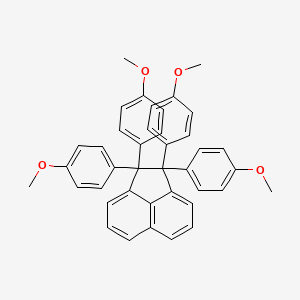 molecular formula C40H34O4 B12531392 Acenaphthylene, 1,2-dihydro-1,1,2,2-tetrakis(4-methoxyphenyl)- CAS No. 673458-29-2