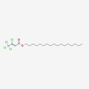 molecular formula C21H36Cl4O2 B12531399 Heptadecyl 3,4,4,4-tetrachlorobut-2-enoate CAS No. 654646-29-4