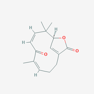 molecular formula C15H18O3 B1253142 Asteriscunolide A 