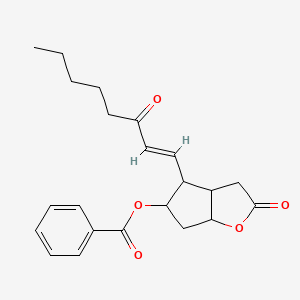 5-(Benzoyloxy)-3,3a,4,5,6,6a-hexahydro-4-(3-oxo-1-octenyl)-2H-cyclopenta(b)furan-2-one