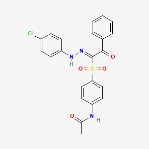 4'-{[Benzoyl(4-chlorophenylhydrazono)methyl]sulfonyl}acetanilide