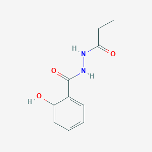 molecular formula C10H12N2O3 B1253209 2-hydroxy-N'-propionylbenzohydrazide 