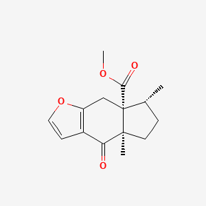 molecular formula C15H18O4 B1253214 去平菇酮甲酯 