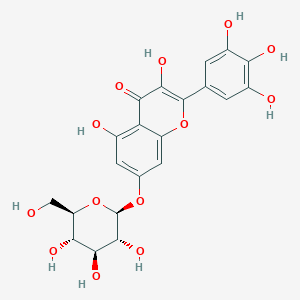 molecular formula C21H20O13 B1253221 myricetin 7-O-beta-D-glucopyranoside 