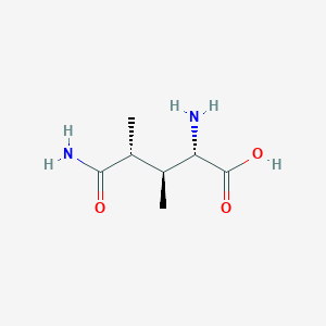 molecular formula C7H14N2O3 B1253227 (3S,4R)-3,4-Dimethylglutamine 