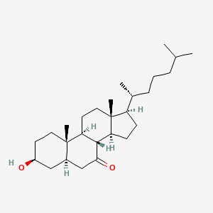 molecular formula C27H46O2 B1253250 7-Keto-5alpha-cholestan-3beta-ol 