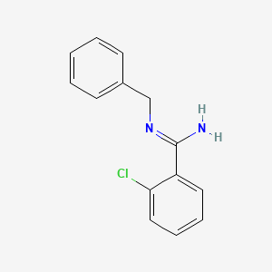 molecular formula C14H13ClN2 B12532564 N-Benzyl-2-chlorobenzenecarboximidamide 