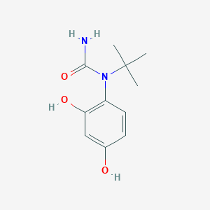 molecular formula C11H16N2O3 B12532690 N-tert-Butyl-N-(2,4-dihydroxyphenyl)urea CAS No. 675851-72-6