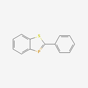 molecular formula C13H9PS B1253273 2-Phenyl-1,3-benzothiaphosphole 