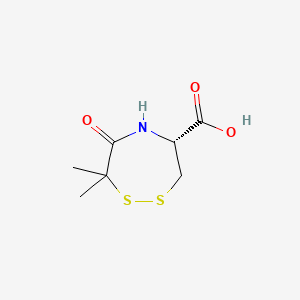 (4R)-Tetrahydro-7,7-dimethyl-6-oxo-3H-1,2,5-dithiazepine-4-carboxylic acid