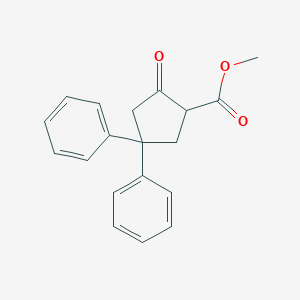 molecular formula C19H18O3 B12532770 Methyl 4,4-diphenyl-2-oxocyclopentanecarboxylate CAS No. 819802-98-7